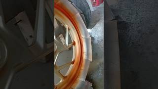 Velg Oranye Candy #airbrush #repaint #repaintvelg