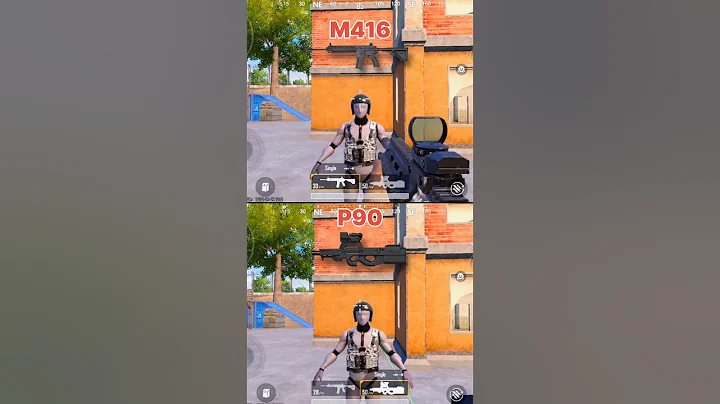 M416 vs P90 Level 1 Helmet Damage Test | M416 vs P90 #bgmi #bgmishort #pubgmobile