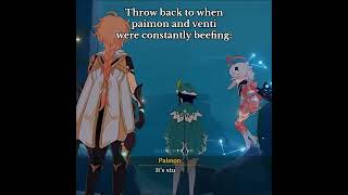 The paimon and venti beef💀| #genshinimpact #genshinshorts #fyp #genshinmeme #hoyocreators #viral