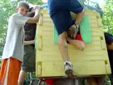how many guys can you fit in a kids play house?