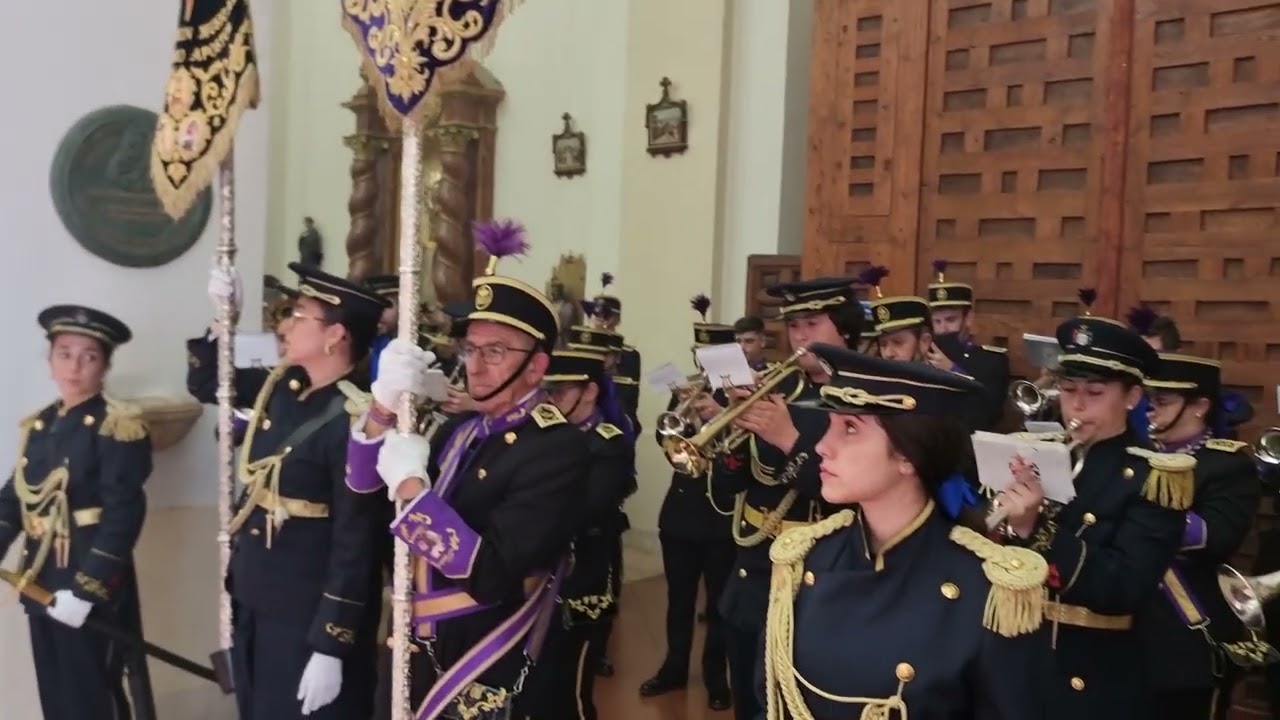 Semana Santa Ajalvir 2024. Hermandad Pasión y Muerte de Ajalvir (Madrid). Suena AM Pasion y Muerte