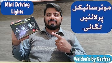 Installation of Mini Driving Lights in Suzuki Gs 150 | How to Install Lights in a bike