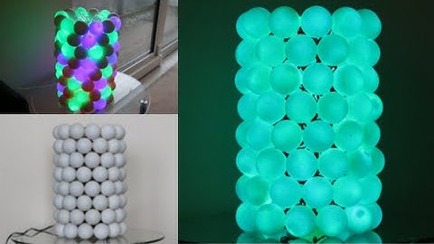 How To Make An Illuminated Ping Pong Ball Lamp!