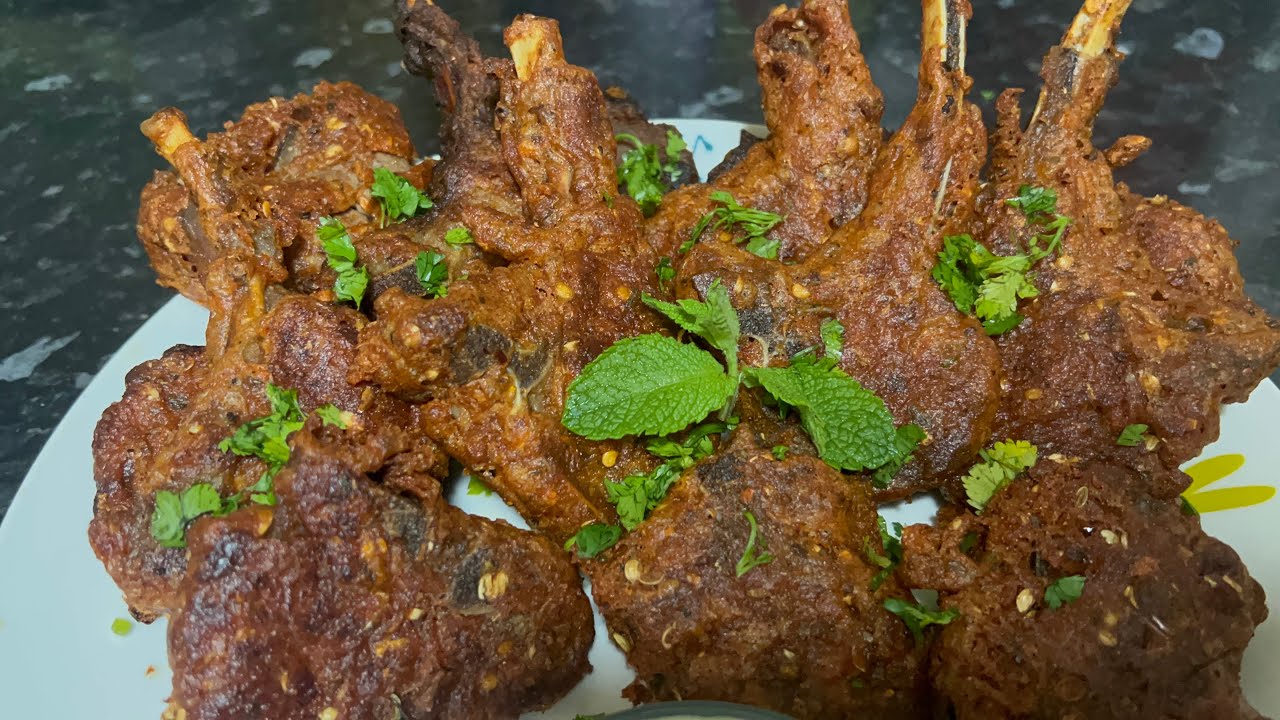 Fried Chatpatti mutton chops recipe in Urdu/Hindi by Peshawari kitchen