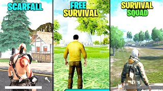 Scarfall Vs Free Survival Fire Battleground Vs Survival Squad Competition | Gameplay Comparison screenshot 2