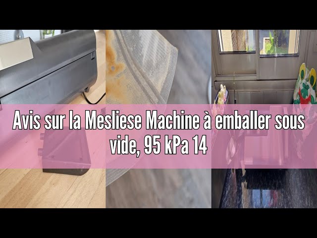 Machine Sous Vide Mesliese 140W - Puissance 95kPa, Scellage Double, écran LED, Cutter Intégré, Avec Rouleaux De Sacs, Testée ETL - 4