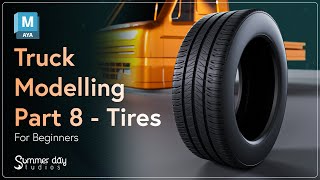 How To Model Tires - Autodesk Maya Tutorial Part 8