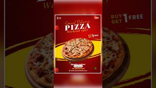 Pizza Poster Design in photoshop | Graphic design #trendingshorts #ytshorts #tutorials