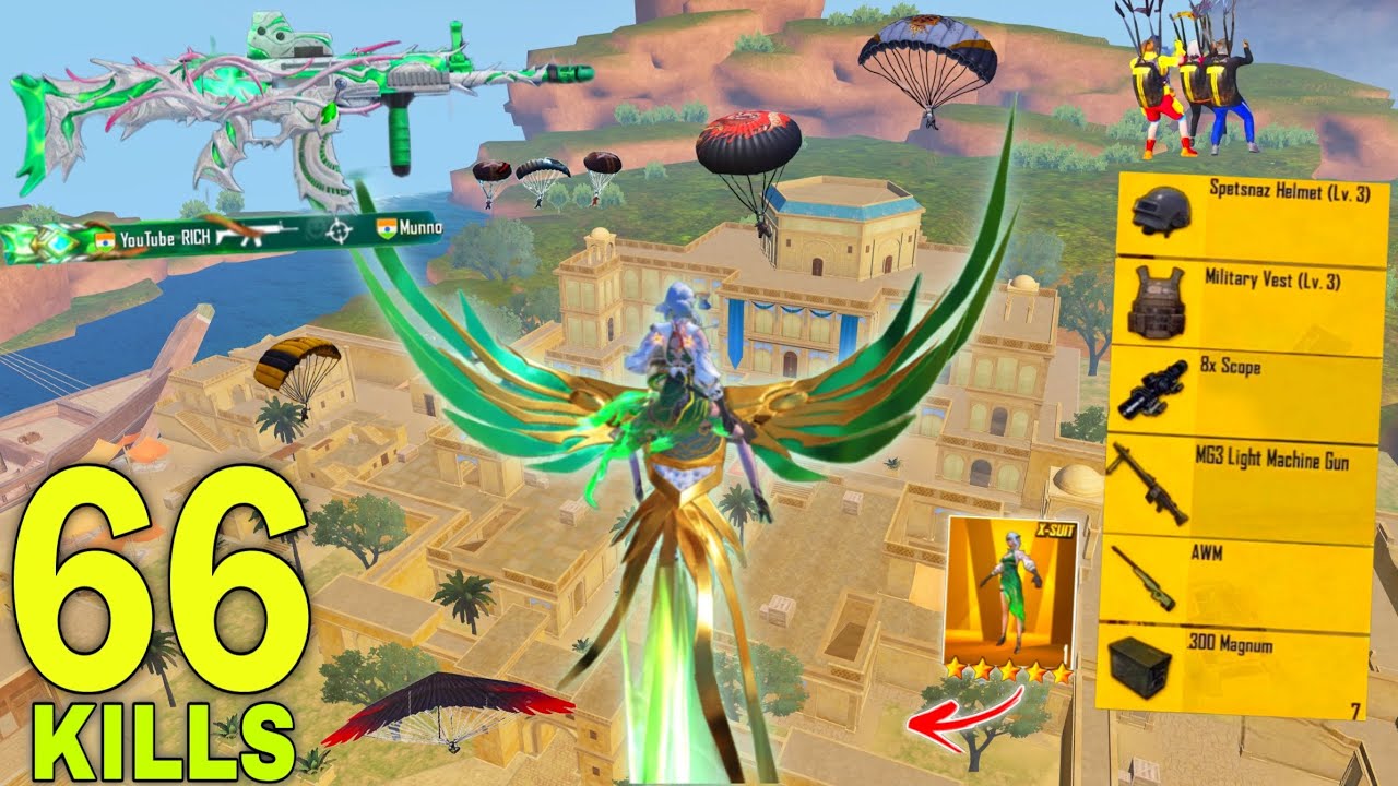 66 KILLS!!😱 IN TWO GAME MY NEW RECORD in NEW MODE🔥Pubg mobile