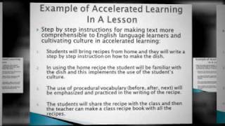 Accelerated Learning