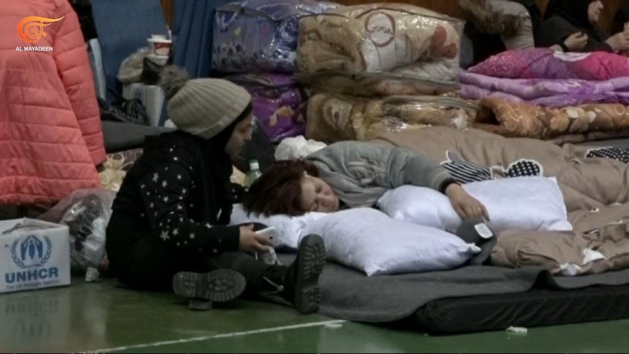 المدينة الرياضية في اللاذقية تحوّلت إلى مركز لإيواء المتضررين من الزلزال