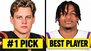 FIRST PICK vs  BEST PLAYER From 15 HIGH PROFILE NFL Drafts