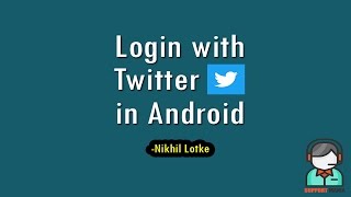 Login with Twitter (Fabric) in Android Using Android Studio screenshot 1