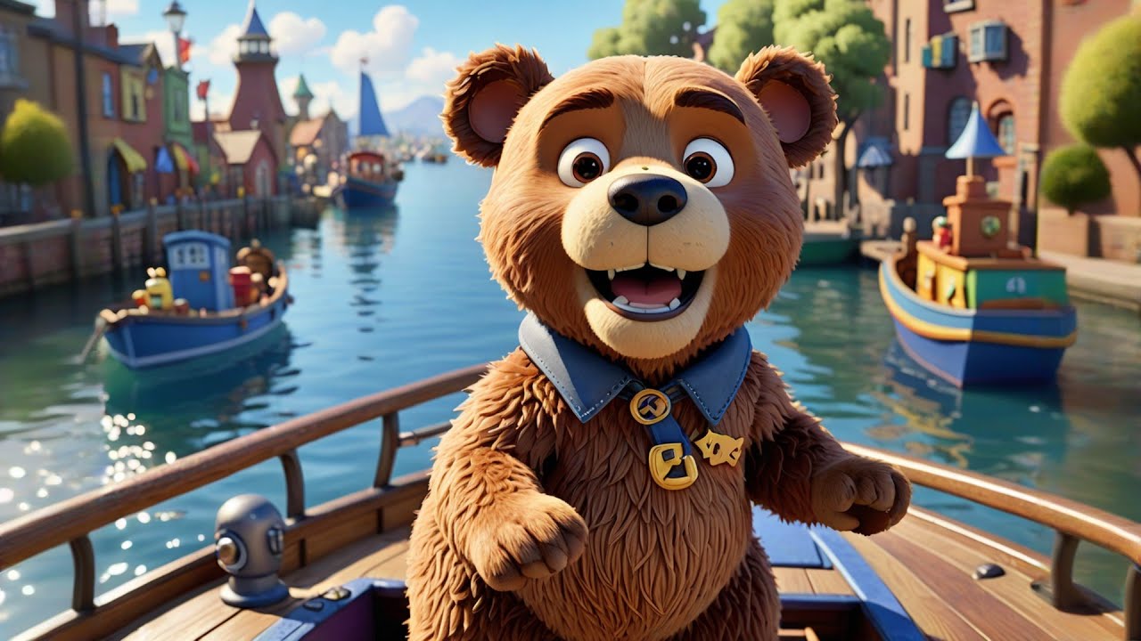 Benny Bear Rides a Boat | Fun Boat Adventure Song for Kids | Preschool Learning Rhyme