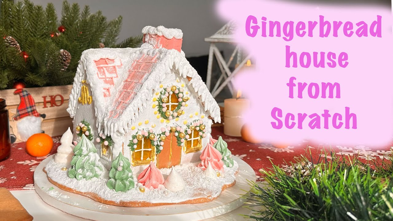 How to make a Gingerbread House from Scratch 🎄👀