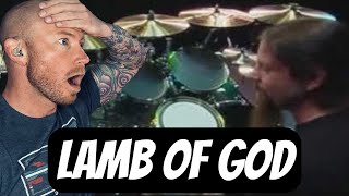Drummer Reacts To - LAMB OF GOD DRUMMER FESTIVAL HOURGLASS FIRST TIME HEARING