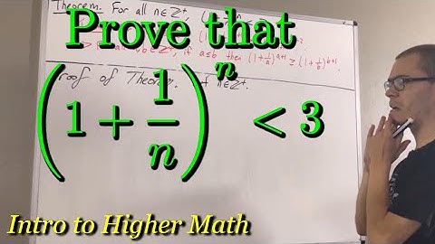 Prove that (1 + 1/n)^n ﹤ 3 (ILIEKMATHPHYSICS)