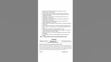 B. Com Sem 1 honours /Gen syllabus.#b. com #sem1#honours#general#shorts#shortsvedio#youtubeshorts#