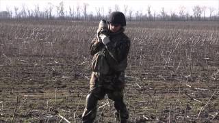 OSCE and Ukrainian soldiers Dispose  of Unexploded Ordnance - March 10 2015