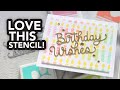 A fun birthday stencil that anyone can use!