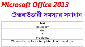Text boundaries show many lines in Microsoft Office 2013-Problem Solved