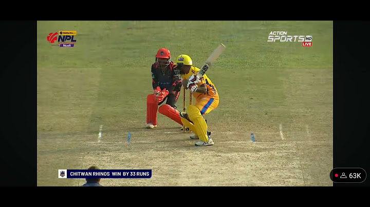 SUDURPASCHIM ROYALS VS CHITWAN RHINOS