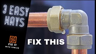 FIX LEAKING COMPRESSION PIPE FITTING  pipe leak?