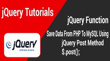 jQuery Post Method With PHP and MySQL in Tamil