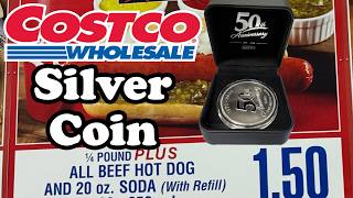 Costco 50th Anniversary 1976-2026 5 oz. 999 Silver Round