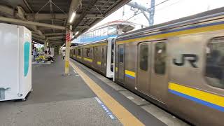 総武本線209系2100番台C413C418都賀駅発車
