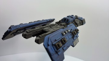 Scratch built styrene sci-fi spaceship - Build 5