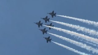 Cleveland Air Show action with U.S. Navy Blue Angels