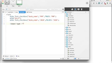 ใช้งานฟังก์ชัน form_checkbox () ใน Codeigniter Framework