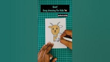 🐐 Goat Drawing for Kids | Easy Goat Drawing Step by Step | How to Draw a Goat | 🐐Drawing Tutorial