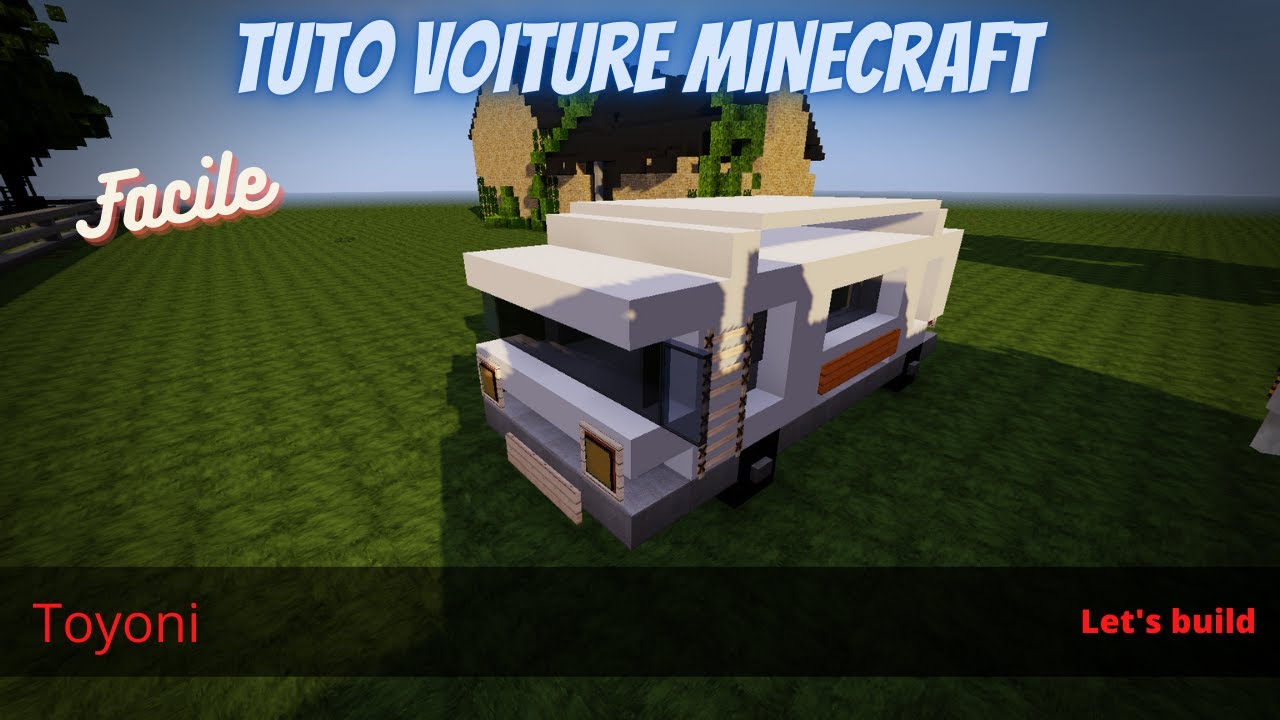 Tuto voiture ultra facile a faire Minecraft - YouTube