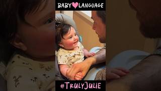 Cute Baby Babbling with Daddy #babygirl #daddysgirl