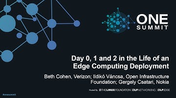 Day 0, 1 and 2 in the Life of an Edge Computing Deploy... Beth Cohen, Ildikó Váncsa, Gergely Csatari