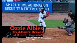 Ozzie Albies, 2B, Atlanta Braves — July 17-18, 2017