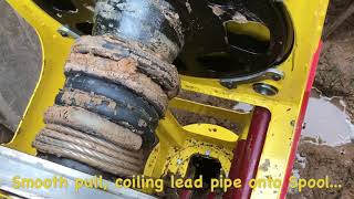 🇺🇸 Lead Pipe Pulling using Kobus Pipe Puller with Van Rite Plumbing, Green Bay (USA). D2, March 18