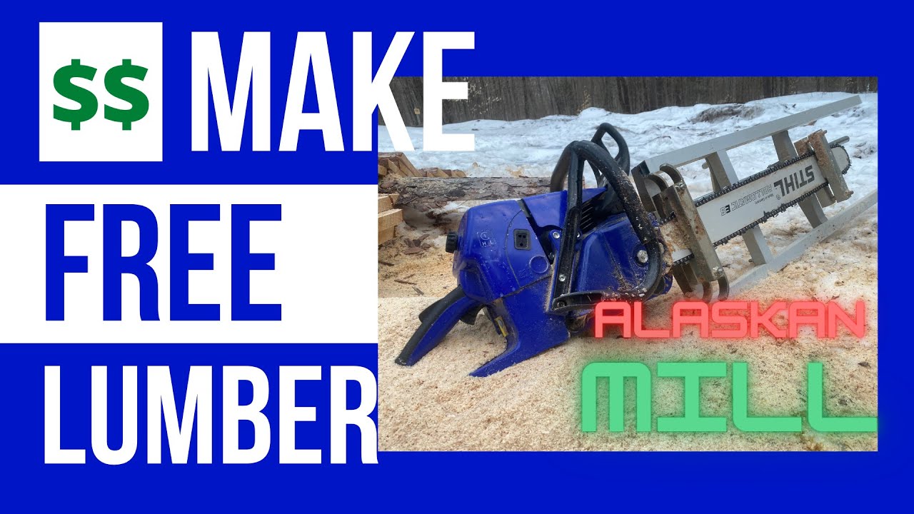 Logs to Lumber | Chainsaw Milling with Alaskan Mill Chicken Castle ...