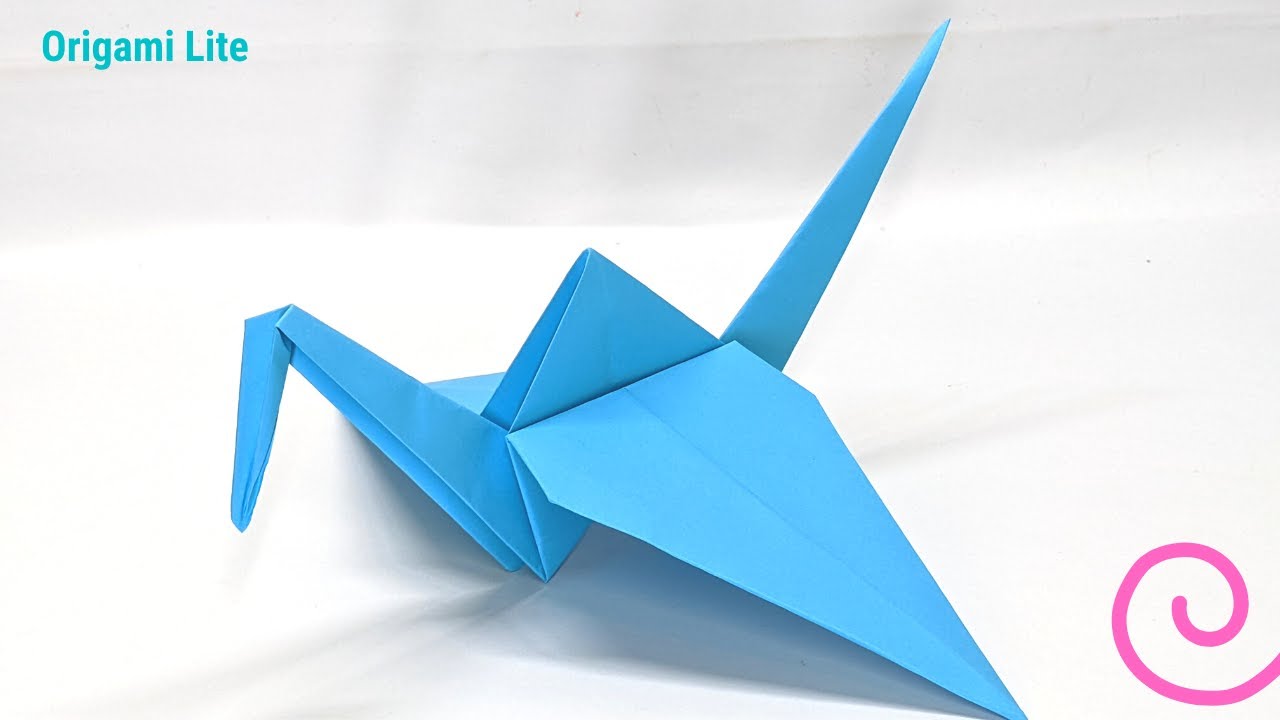 Easy Origami Crane Tutorial YouTube
