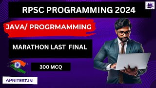 RPSC PROGRAMMER 2024| JAVA/PROGRAMMING | MARATHON |APNITEST