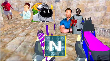 Nextbots Sandbox in Backrooms Shooter Gameplay , Sandbox Android Games  ios Walkthrough Simulator