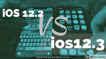 ios12.3 vs 12.2 iPHONE X Speed Test