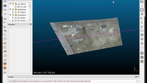 Cloud Compare Extract sections from point cloud