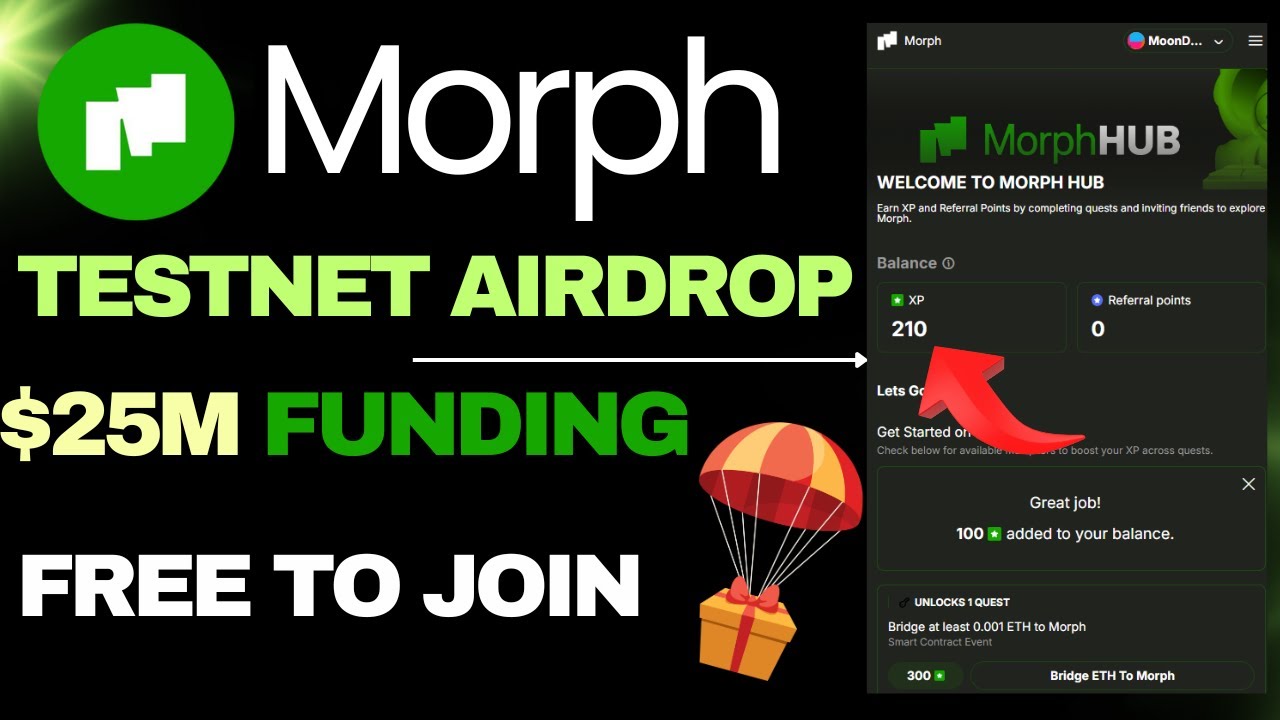 Morph Airdrop Complete Guide | $25M Funding | Free Testnet Airdrop