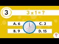 Tabla De Multiplicar 3 Repaso Test Quiz Trivia Para Niños