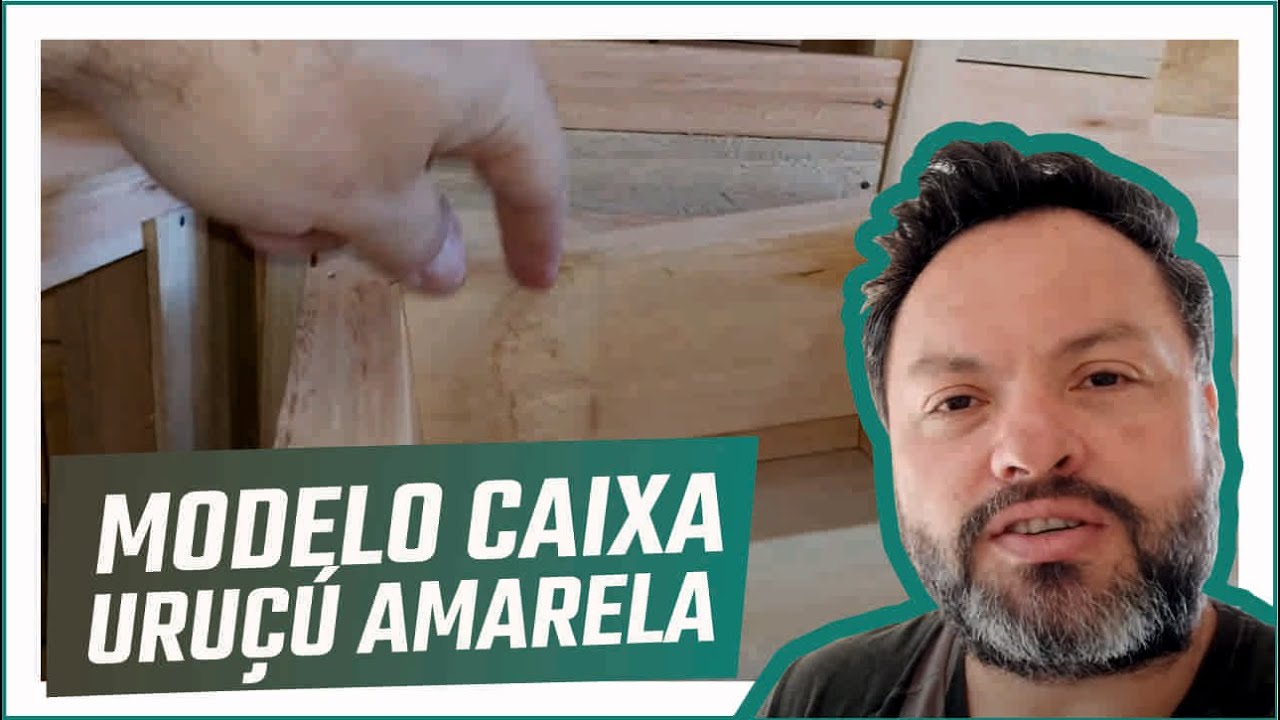 Modelo de caixa para abelha uruçú amarela, bugia, que eu utilizo na minha criação