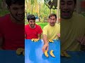 Dividing bananas equally between two brothers 🤭😁😅