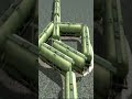 Massive Funny Train On Dangerous Bumpy Tracks 😱🔥 BeamNG Train simulator 3D #shorts